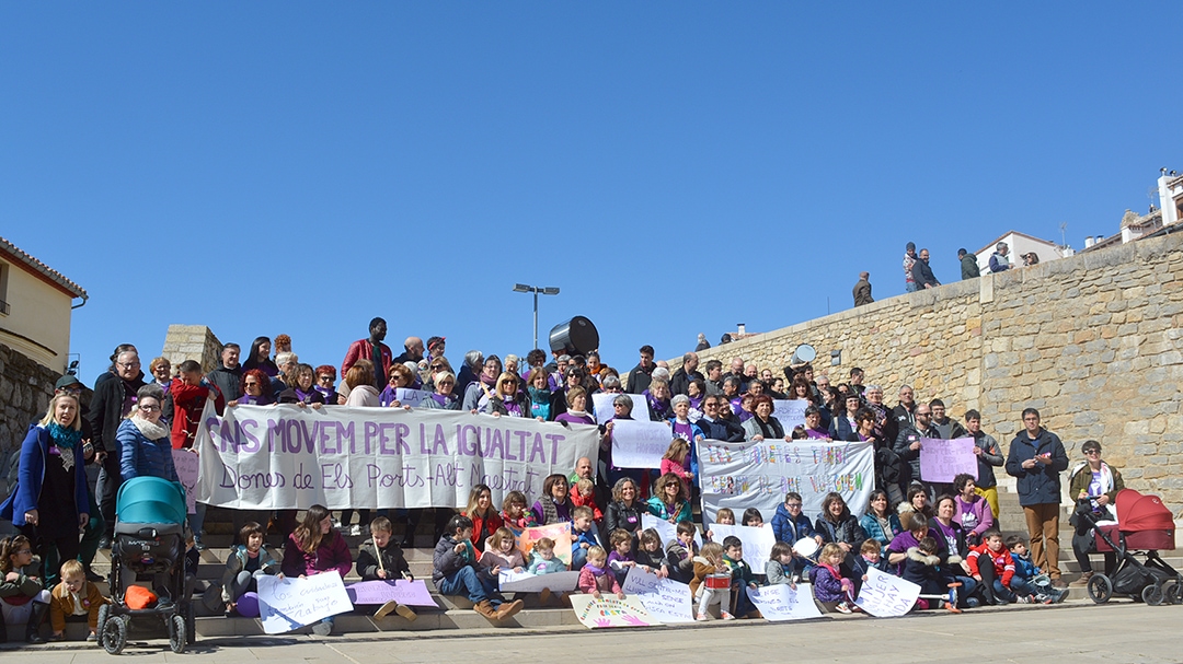 Molta participació en la marxa per la igualtat del 8 de març a Morella