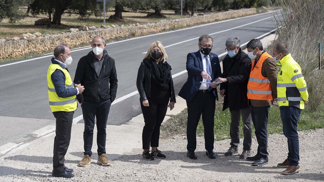Diputació ha invertit 1,3 milions en les carreteres de Sant Rafael a Rosell i La Sénia a Torremiró