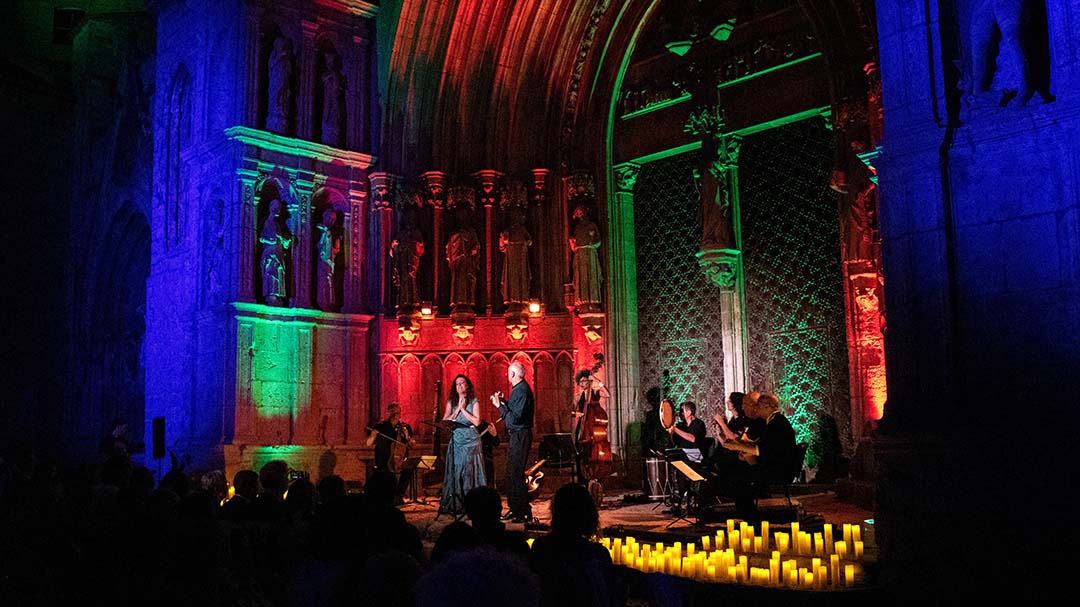 L’església de Morella s’il·lumina amb espelmes de la “Mediterrània”