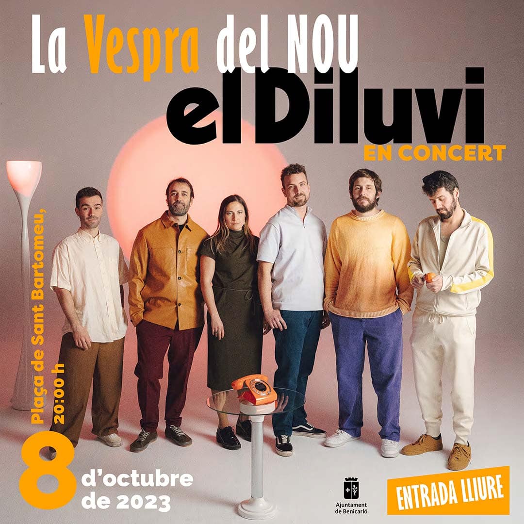 El concert d’El Diluvi protagonitza els actes del Nou d’Octubre a Benicarló